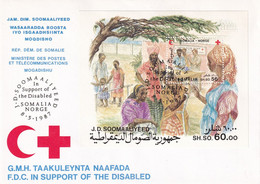 Thème Croix Rouge - Somalie - Norvège - Enveloppe - Rode Kruis