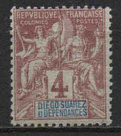 Diego Suarez  - 1892 - Type Sage   N° 27 - Neufs * - MLH - Unused Stamps