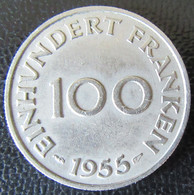 Sarre / Saarland - Monnaie 100 Francs 1955 - Andere & Zonder Classificatie