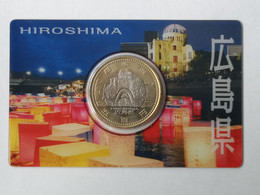 JAPAN 2013 (25) 500 YEN  HIROSHIMA - COINCARD - SIN CIRCULAR - NEUF - NEW - Japan