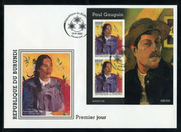 Burundi 2022, Art, Gauguin, 2val In BF In FDC - FDC