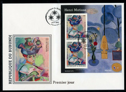 Burundi 2022, Art, Matisse, 2val In BF In FDC - FDC