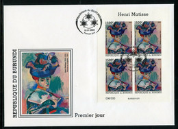 Burundi 2022, Art, Matisse, BF In FDC - FDC