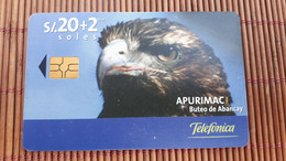 Bird Phonecard L USED Only 50.000 Ex Made Rare - Perù