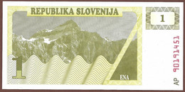 SLOVENIA CARTAMONETA DI 1 ENA -  SERIE AP FIOR DI STAMPA - Slovénie