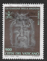 VATICAN 1998 EXPOSITION OF THE SHROUD - Oblitérés