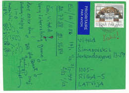 Mi 1207 Solo Postcard Abroad / CEPT Europa - 2 February 1994 Helsinki - Covers & Documents