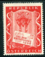AUSTRIA 1956 Stamp Day MNH / **.  Michel 1029 - Ungebraucht