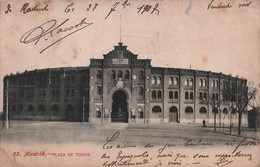 CPA Madrid - Plaza De Troros - Tampon Hotel De Embajadores - 1907 - Madrid