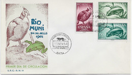 3708   FDC Rio Muni , Bata  1964, Día Del Sello, - Rio Muni