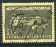 AUSTRIA 1957 Postbus  Anniversary Used.  Michel 1034 - Used Stamps