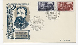 3708   FDC   Guinea Española  1955, 1º Centenario Del Explorador IRADIER. - Guinea Española