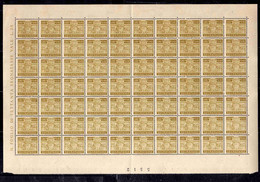 REPUBBLICA DI SAN MARINO 1945 SEGNATASSE POSTAGE DUE TASSE TAXE CENT. 40c  (0,40) FOGLIO DI 70 SHEET MNH - Timbres-taxe