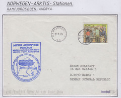 Norway 1984 Andoya Rocket Range Cover Ca Ramfjordsbotn 30.4.1984 (NI206) - Lettres & Documents