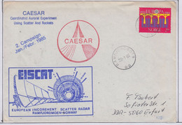 Norway 1985 Eiscat / Caesar Rockets Cover Ca Ramfjordsbotn 28.1.1985 (NI206A) - Storia Postale