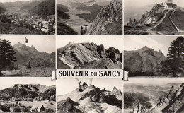 SOUVENIR DE SANCY MULTIVUE, LE MONT DORE, LE TELEPHERIQUE, LA TABLE D ORIENTATION, L HOTEL DU SOMMET REF 3880 - Souvenir De...