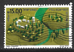 ISRAËL. N°866 Oblitéré De 1983. Peuplement De La Galilée. - Gebruikt (zonder Tabs)