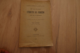 Thèse Pour Le Doctorat De La Clause Attributive De Juridiction Insérée Dans Les Connaissements 1905 P.Gautier Marine Com - Boats