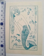 Exlibris Ex-libris Jacques Rasdolsky. Sirène Mermaid - Ex Libris