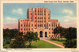 Texas Amarillo Potter County Court House 1950 Curteich - Amarillo