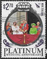 New Zealand 2017 Platinum Wedding Anniversary $2.70 Good/fine Used [40/32591/NDE] - Usati