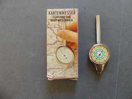 Curvimètre Kartenmesser Map Measurer Made In West-Germany Avec Boîte - Otros & Sin Clasificación