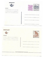 Belgie-Belgique, 2 Briefkaarten (Buzin?) - Avviso Cambiamento Indirizzo