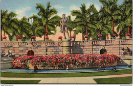 Florida Sarasota Ringling Art Museum Court Showing David Statue Curteich - Sarasota