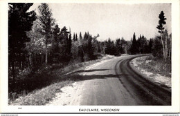 Wisconsin Eau Claire Road Scene Real Photo - Eau Claire