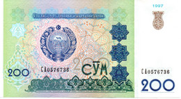 Uzbekistan 200 Sum 1997 Unc - Uzbekistan