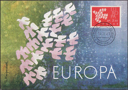 Grèce - Griechenland - Greece CM 1961 Y&T N°753 - Michel N°775 - 2,50d EUROPA - Maximum Cards & Covers