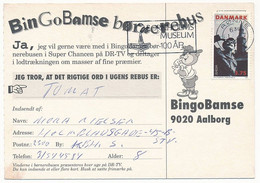 Mi 1100 Solo Slogan Postcard / CEPT, Europa, LEGO - 1 October 1995 Rønne - Brieven En Documenten
