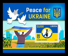 Liberia 2022 MiNr. 8612 (Bl.991) War In Ukraine. Peace For Ukraine MNH ** - Liberia