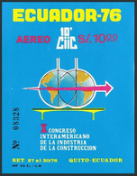 Ecuador C588 Sheet,MNH.Michel Bl.71. Congress Of The Construction Industry,1976 - Equateur