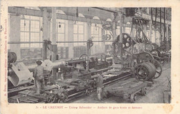 CPA France - Le Creusot - Usines Schneider - Ateliers De Gros Tours Et Foreuses - Machine - Oblitérée 1914 - Other & Unclassified
