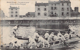 CPA France - Givors - Rhône - UUne Passe De Joutes Pendant Les Fêtes Nautiques - Bateau - Gradin - Oblitérée 1906 - Givors