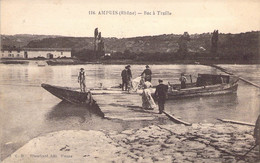 CPA France - Ampuis - Rhône - Bac à Traille - Animée - Ombrelle - Embarcation - Navigation - Cour D Eau - Oblitérée 1925 - Other & Unclassified