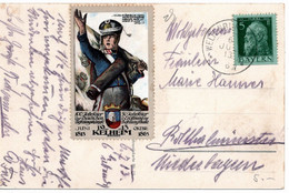 54742 - Altdeutschland / Bayern - 1913 - 5Pfg Luitpold EF A AnsKte WELTENBURG -> Rotthalmuenster, M. Patriot. Aufkleber - Covers & Documents