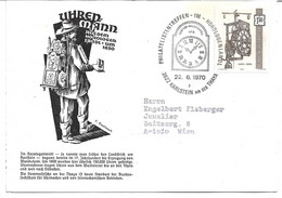 2235q: Österreich 1970: Originelle Firmenkarte Uhrmacher 3822 Karlstein An Der Thaya - Horlogerie