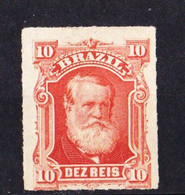 STAMPS-BRAZIL-1877-UNUSED-NO-GUM-SEE-SCAN - Unused Stamps