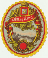 Etiquette  Ancienne De Crème De Vanille - Imprimeur Berdoulat - Alcools & Spiritueux