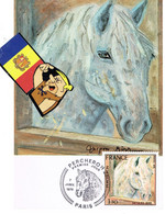 POSTAL MAXIMUM CARD FRANÇE  J BIRR PERCHERON - Collections, Lots & Series