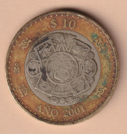 Mexico 10 Pesos 2001 Km#636 - Mexique