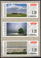 Danmark Denmark / 2006 / ATM 32-34 / Bilder Aus Dänemark / 3x  0,25 Xx Schmal / Automatenmarken Vending Stamps Frama - Viñetas De Franqueo [ATM]