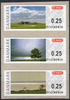 Danmark Denmark / 2006 / ATM 32-34 / Bilder Aus Dänemark / 3x  0,25 Xx Breit / Automatenmarken Vending Stamps Frama - Timbres De Distributeurs [ATM]