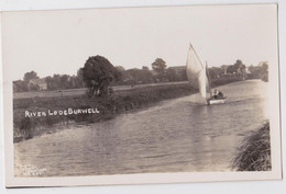 RIVER LODE BURWELL YACHTING REAL PHOTO POSTCARD - Autres & Non Classés