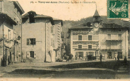 Vorey Sur Arzon * 1908 * La Place De L'hôtel De Ville * Hôtel COLLANGE ROCHE * Villageois - Other & Unclassified