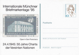 PP 170 C2/25***  Internationale Münchner Briefmarkentage`95 - 29.4.1945: 50 Jahre Charta Der Vereinten Nationen - Postales Privados - Nuevos
