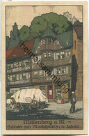 Miltenberg Am Main - Häuser Am Marktplatz - Künstlerkarte Stein-Zeichnung - Verlag C. Samhaber Aschaffenburg - Miltenberg A. Main
