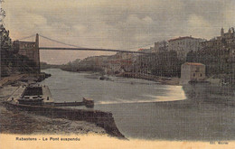 CPA - 81 - RABASTENS - Le Pont Suspendu - Colorisé - Edition Mauriès - Rabastens